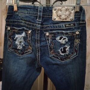 Miss me skinny blue jeans size 24